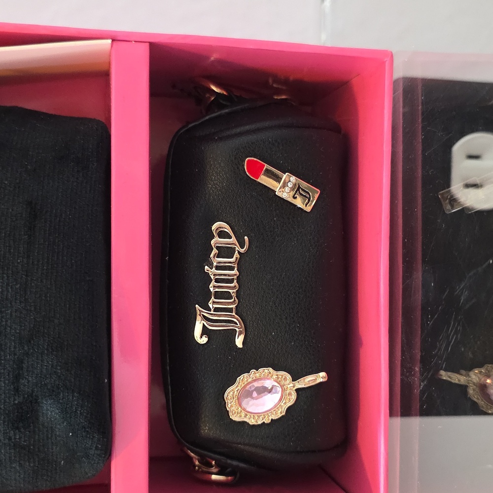 Juicy Couture 4 Piece Micro Bag Gift Set in Black and Gold - Picture 5 of 5